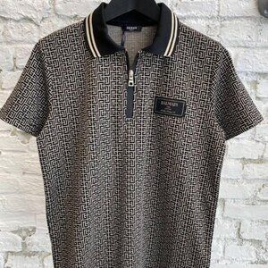 Balmain Men's Nwt Casual Cotton Polo T-shirt Size:Small